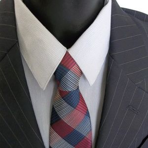 7)Lauren Ralph Lauren 2Btn Blue Pinstripe Suit